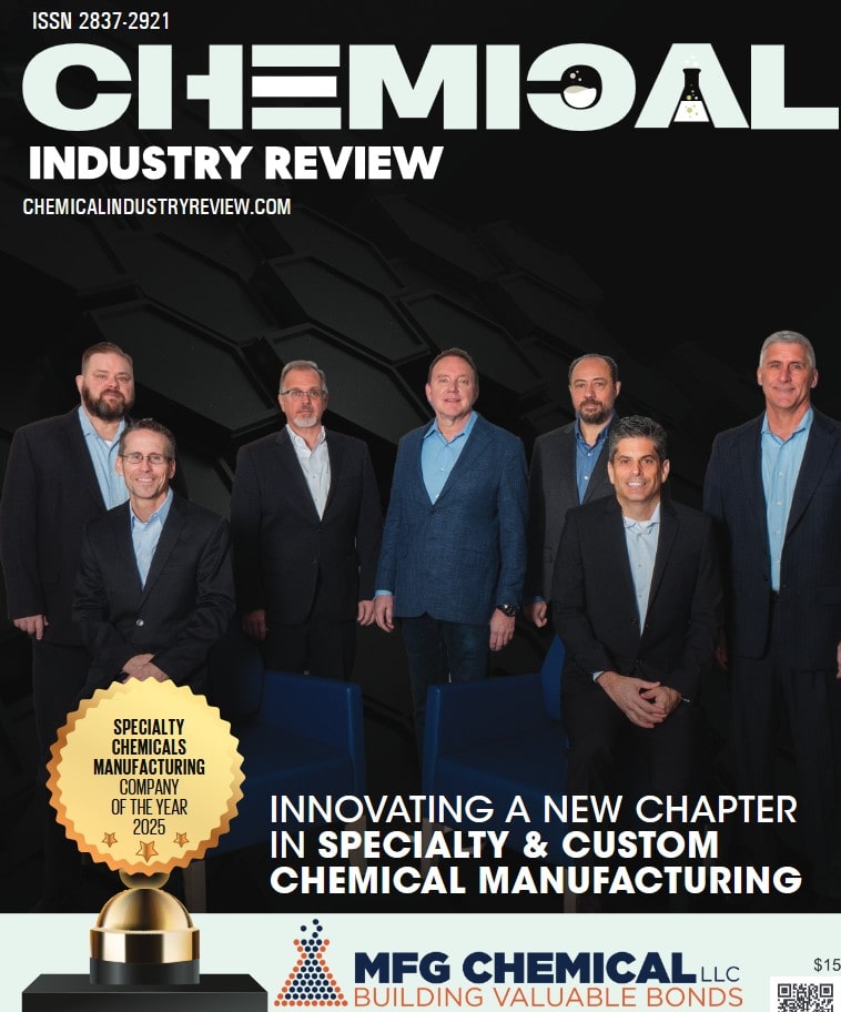 MFG Named Specialty Chemical Manufacturing Company of the Year 2025 by "Chemical Industry Review" Magazine, Cover of March 2025 Issue